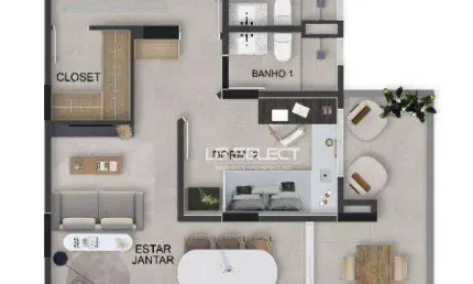 Apartamento com 2 dormitórios à venda, 82 m² por R$ 846.508,44 - Gávea - Uberlândia/MG