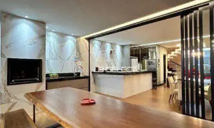 Cas a no bairro Vida Nova com três suítes e varanda gourmet.