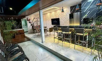 Casa no bairro gravatás com três quartos e área gourmet completa.
