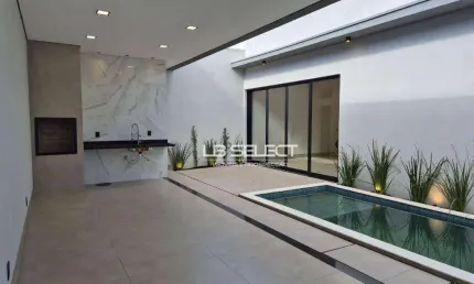 Casa no Condomínio Terras Alpha com três suítes e varanda gourmet completa.