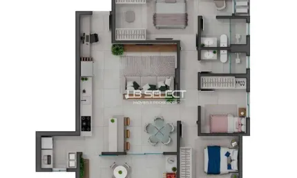 Apartamento com 3 dormitórios à venda, 96 m² por R$ 870.000,00 - Patrimônio - Uberlândia/MG