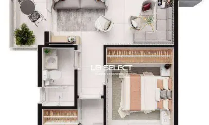 Apartamento com 2 dormitórios à venda, 55 m² por R$ 462.000,00 - Santa Mônica - Uberlândia/MG