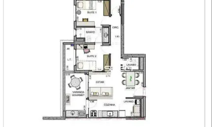 Apartamento com 3 dormitórios à venda, 96 m² por R$ 830.000,00 - Gávea - Uberlândia/MG