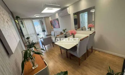 Apartamento no bairro Santa Mônica com dois quartos, uma suíte e varanda gourmet.