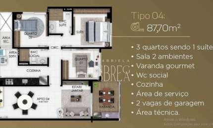 Apartamento com 3 dormitórios à venda, 87 m² por R$ 979.000 - Manaíra - João Pessoa/PB