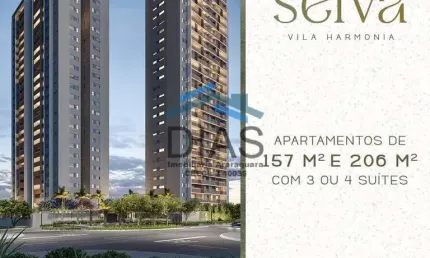 SEIVA VILA HARMONIA 4 SUÍTES 2 SACADAS LAZER COMPLETO 157 E 206 METROS
