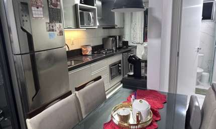 Apartamento semi mobiliado em Condominio Fechado no Rio Pequeno-Camboriú