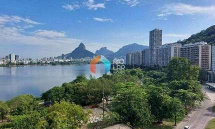 Apartamento à Venda na Lagoa, 160m2, Varanda Vista Deslumbrante, Sala Ambientes, 4 Quartos (3 suíte