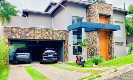 Casa Mobiliada com 4 suítes + edícula + lazer completo à venda, 700 m² por R$ 4.000.000 - Recanto Suíço - Cotia/SP