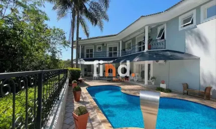 Casa com 4 dormitórios (4 suítes) porteira fechada à venda, 421 m² por r$ 3.300.000 - são paulo ii - granja viana - cotia/sp