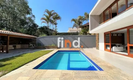Casa moderna e  semi-mobiliada com 4 dormitórios (suítes) à venda, 496 m² por r$ 3.350.000 - granja viana – são paulo ii - cotia/sp