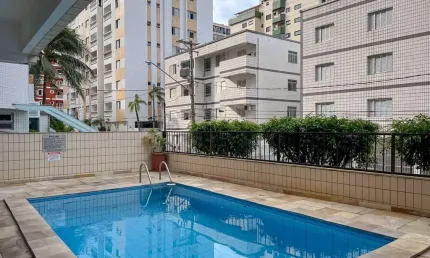 Apartamento 1 dormitório para Locação em Praia Grande, Tupi, 1 dormitório, 1 banheiro, 1 vaga