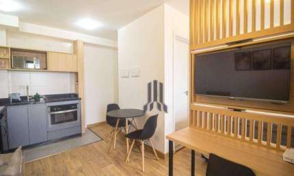 Apartamento com 1 dormitório para alugar, 26 m² por R$ 2.574,00/mês - Centro - Curitiba/PR
