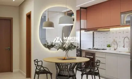 Apartamento de 2 quartos, sendo uma suíte em condomínio fechado em localização p