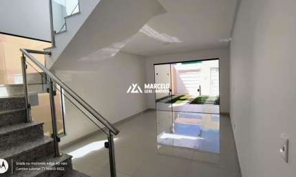 Linda casa moderna de 3/4 sendo uma suíte com 137 M2 de área construída a poucos