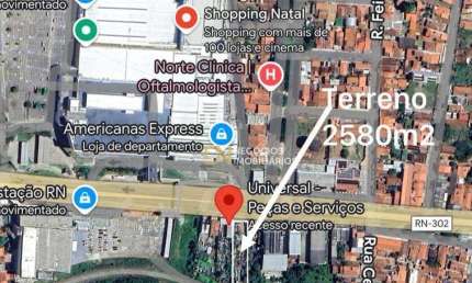 Excelente terreno à venda, na zona norte de Natal 2580 m² por R$ 3.498.000 - Igapó - Natal/RN