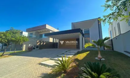 Casa com 3 dormitórios à venda, 289 m² por r$ 2.270.000,00 - alphaville nova esplanada - votorantim/sp
