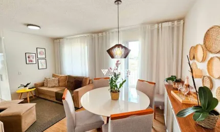 Apartamento com 3 quartos, sendo 1 suíte à venda, 70 m² por r$ 430.000 - condomínio villa flora - votorantim/sp