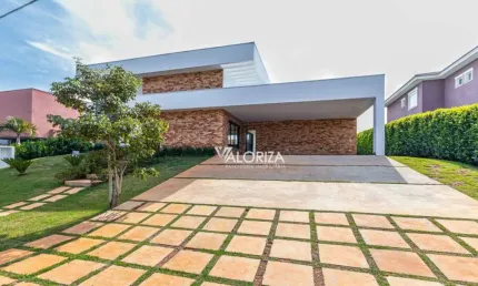 Casa com 3 dormitórios à venda, 334 m² por r$ 5.500.000,00 - condomínio residencial lago azul golf club - araçoiaba da serra/sp
