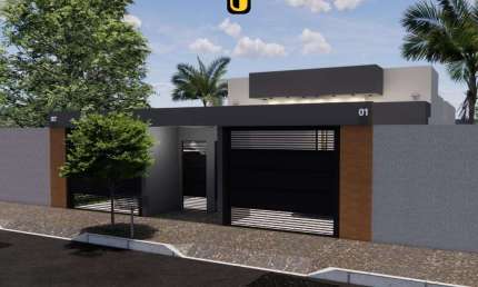 Casa 2 quartos, Suíte com closet à venda em Uberlândia-MG, na Zona Sul, bairro Laranjeiras -  142m2 área construída