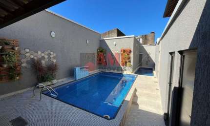 Casa em condomínio fechado com 2 quartos à venda no Balneário Maracanã, Praia Grande 