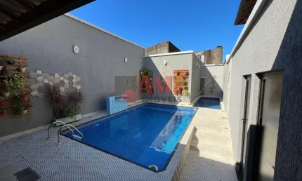 Casa em condomínio fechado com 2 quartos à venda no Balneário Maracanã, Praia Grande 