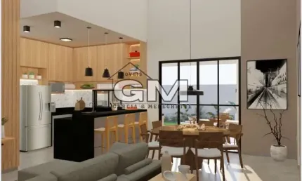Casa Térrea Contemporâna em Condomínio Alto Padrão em Bonfim Paulista na cidade de Ribeirão Preto/S