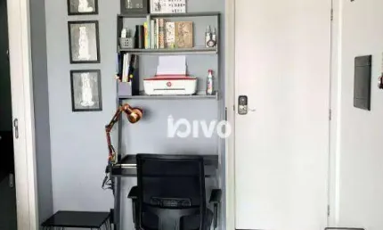 Apartamento (studio)  com 1 dormitório à venda, 43 m² por r$ 590.000 - campo belo - são paulo/sp