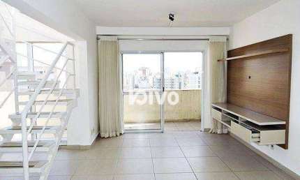 Cobertura com 2 quartos à venda, 106 m², 2 vagas, depósito, lazer, por R$ 1.300.000 - Mirandópolis