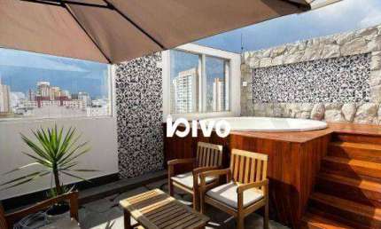 Cobertura Duplex com 3 quartos , 3 banheiros, 3 vagas, lazer , à venda, 140 m² por R$ 1.750.000 - Aclimação