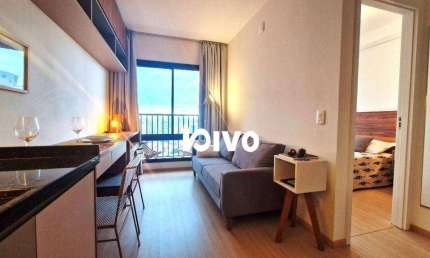 Studio novo mobiliado, 1 dormitório à venda, 28 m² por R$ 490.000 - Mirandópolis - São Paulo/SP