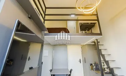 Loft à venda na Rua Bárbara Cvintal, 281, Mossunguê, Curitiba, 22 m2 por R$ 399.000