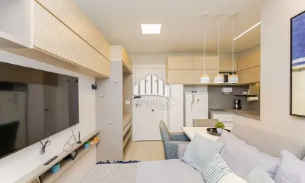 Kitnet / stúdio à venda na rua bárbara cvintal, 281, ecoville, curitiba, 21 m2 por r$ 437.000