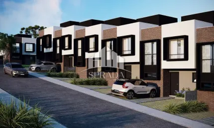 Casa em condomínio fechado com 3 quartos à venda na rua amália túlio costa, 640, santa felicidade, curitiba, 102 m2 por r$ 950.000