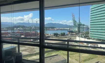 Sala comercial com 1 sala para alugar na Praça Lions Club, 420, Valongo, Santos