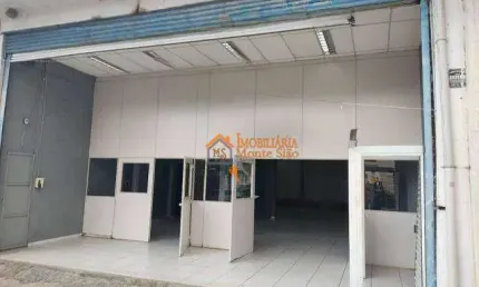 Salão para alugar, 260 m² por r$ 6.455,00/mês - jardim são joão - guarulhos/sp