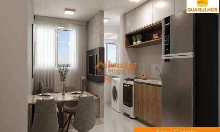 Apartamento com 2 dormitórios à venda, 37 m² por R$ 236.990,00 - Vila Nova Bonsucesso - Guarulhos/SP
