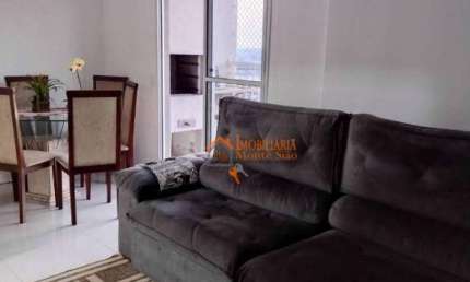 Apartamento com 3 dormitórios à venda, 65 m² por R$ 498.000,00 - Vila das Bandeiras - Guarulhos/SP