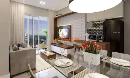 Apartamento com 2 dormitórios à venda, 47 m² por R$ 389.000,00 - Vila Augusta - Guarulhos/SP