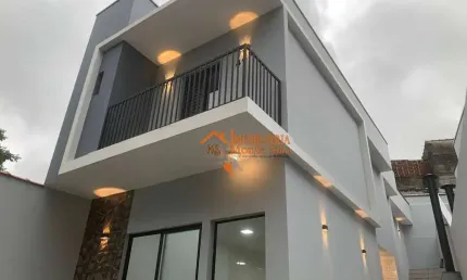 Sobrado com 3 dormitórios à venda, 107 m² por r$ 749.000,00 - jardim do triunfo - guarulhos/sp