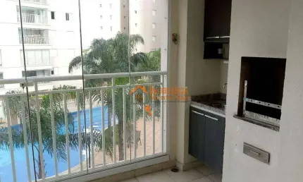 Apartamento com 3 dormitórios à venda, 74 m² por R$ 693.000,00 - Vila Augusta - Guarulhos/SP