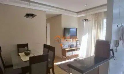 Apartamento com 3 dormitórios à venda, 56 m² por R$ 352.000,00 - Cocaia - Guarulhos/SP