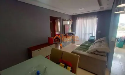 Apartamento com 2 dormitórios à venda por r$ 300.000,00 - parque continental - guarulhos/sp