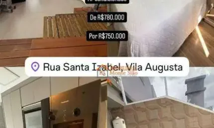 Apartamento Duplex com 2 dormitórios à venda, 94 m² por R$ 750.000 - Vila Augusta - Guarulhos/SP