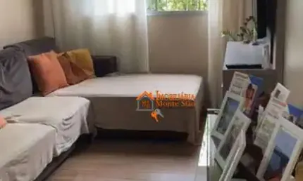 Apartamento com 2 dormitórios à venda, 56 m² por r$ 255.000,00 - cocaia - guarulhos/sp