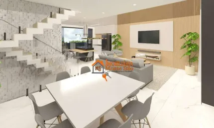Sobrado com 3 dormitórios à venda, 203 m² por r$ 1.250.000,00 - vila carmela ii - guarulhos/sp