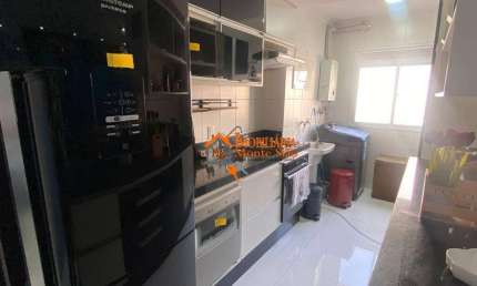 Apartamento a venda com 58m² com 2 quartos, 1 suíte, 2 vagas de garagem e andar alto no Condomínio Parque Residence, Jardim Flor da Montanha