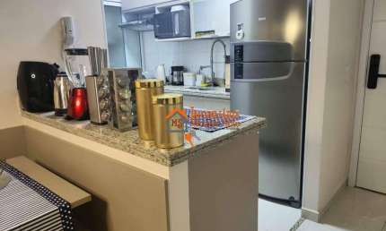 Apartamento a venda com 61m² com 2 quartos, 1 suíte, 1 vaga coberta e varanda gourmet - Jardim Aida