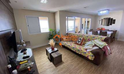 Apartamento com 2 dormitórios para alugar, 92 m² por R$ 5.591,00/mês - Vila Augusta - Guarulhos/SP