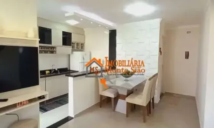 Apartamento com 2 dormitórios à venda, 49 m² por r$ 245.000,00 - jardim guilhermino - guarulhos/sp